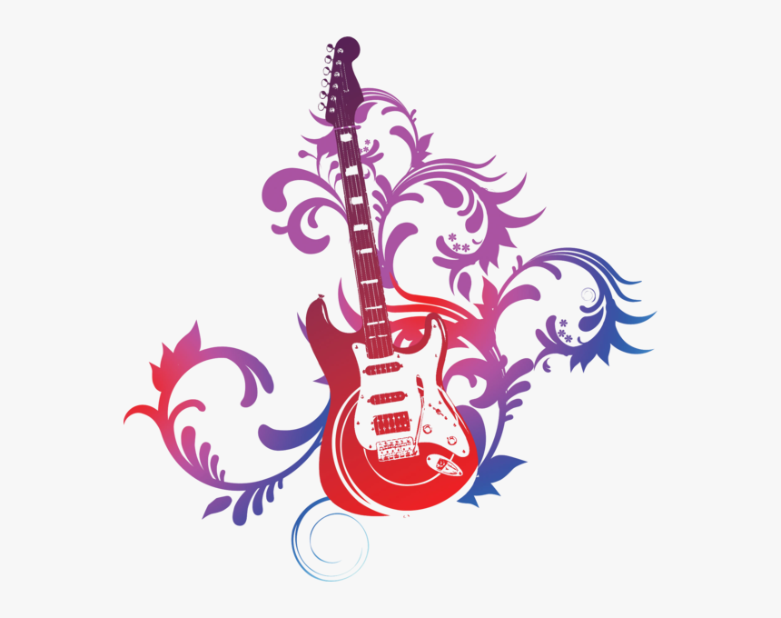 Guitar Art Vector Png, Transparent Png, Free Download