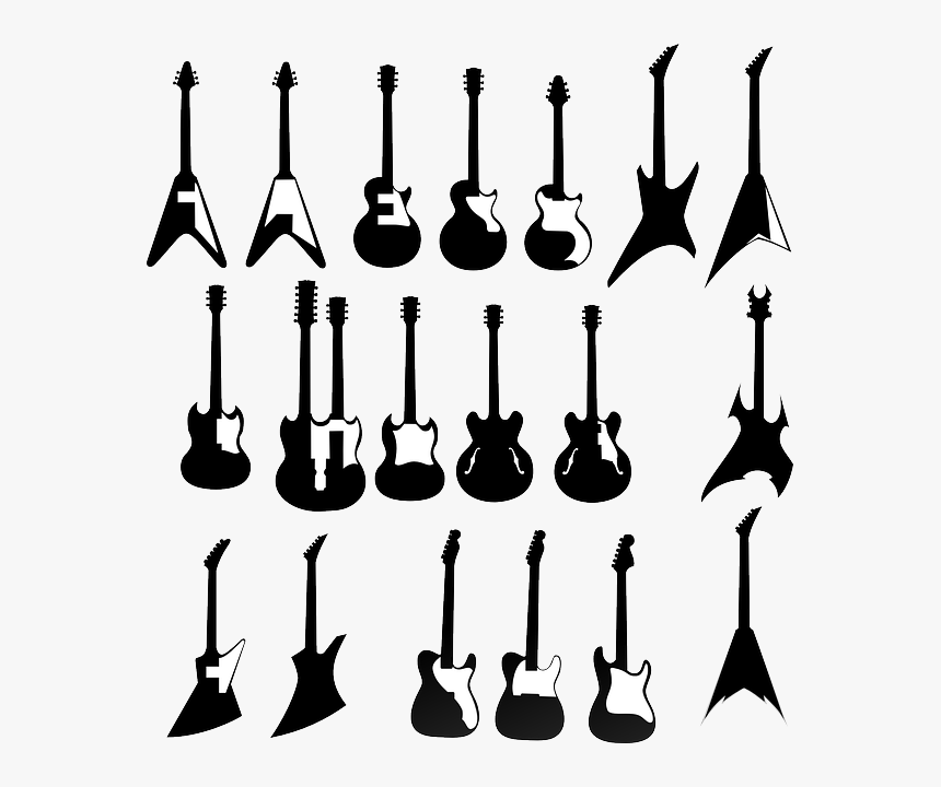 Shape Of Electric Guitar, HD Png Download, Free Download