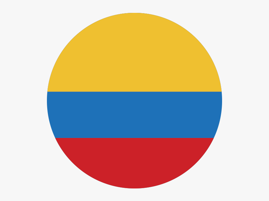 Ícono Con Bandera De Colombia - Bandera Colombia Circulo Png, Transparent Png, Free Download