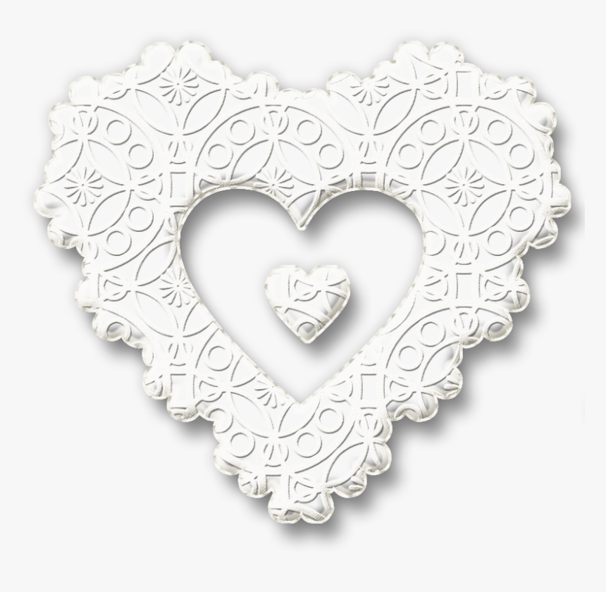 Thumb Image - White Lace Heart Png, Transparent Png, Free Download