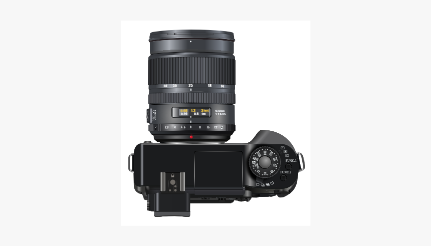 Photorealistic Vector Drawing Of A Professional Camera - Camera Top View Vector Png, Transparent Png, Free Download