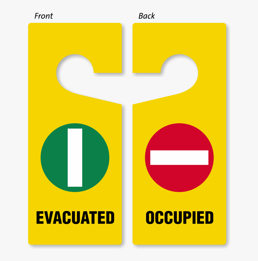 Evacuated Door Hangers Blank Door Hangers Door Knob - Cross, HD Png Download, Free Download