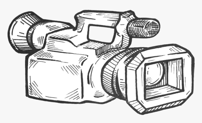 Camera - Video Camera Sketch Png, Transparent Png, Free Download