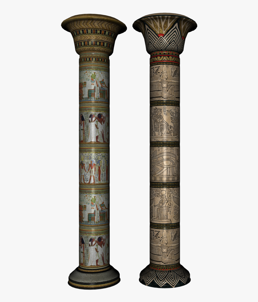 Egyptian Columns Png , Png Download - Egyptian Columns In Color, Transparent Png, Free Download