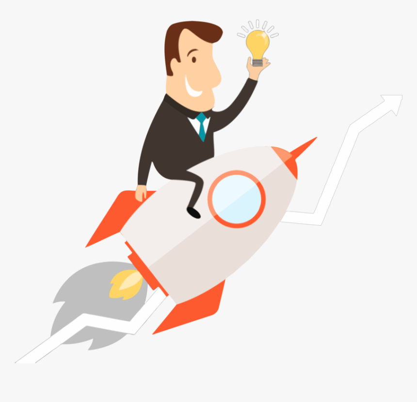 Human - Clipart Man On Rocket, HD Png Download, Free Download