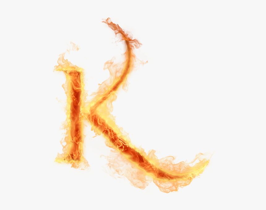 Fire Letter K Png, Transparent Png, Free Download