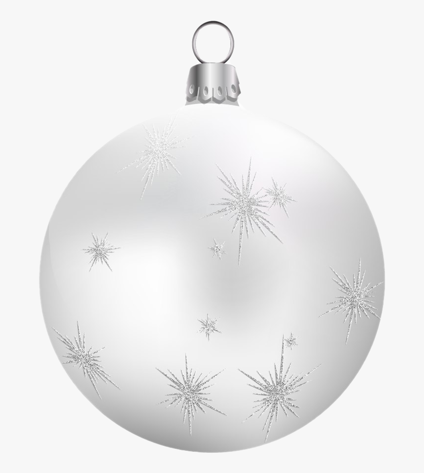 White Christmas Ball Png File - Christmas White Ball Png, Transparent Png, Free Download