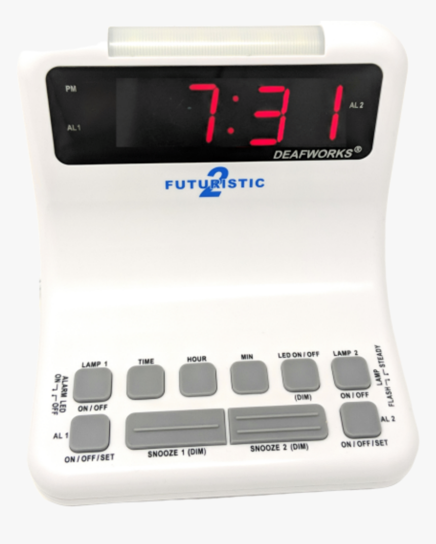 Deafworks Futuristic 2 Alarm Clock - Led Display, HD Png Download, Free Download