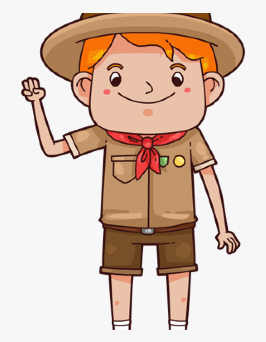 Boy Scout Clip Art Free Boy Scout Clip Art Free Free - Transparent Boy Scout Cartoon, HD Png Download, Free Download