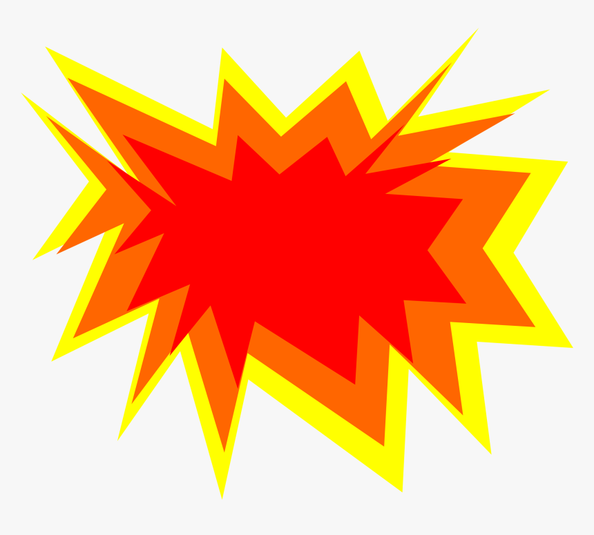 Clipart Shapes Explosion - Cartoon Explosion Transparent Background, HD Png Download, Free Download