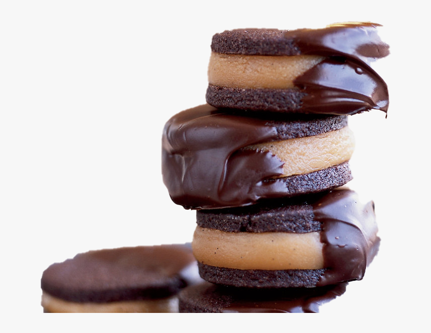 Caramel Chocolate Cookies Png Free Download, Transparent Png, Free Download