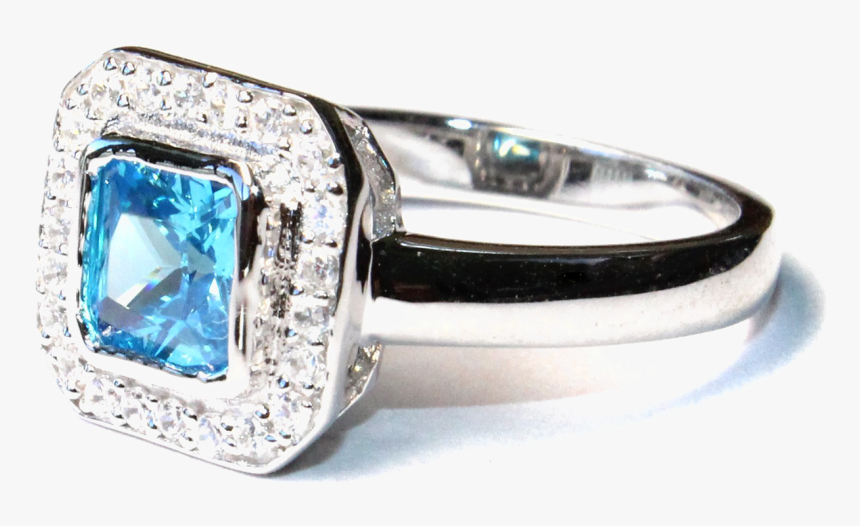 Hd Aquamarine Png Free Download - Engagement Ring, Transparent Png, Free Download