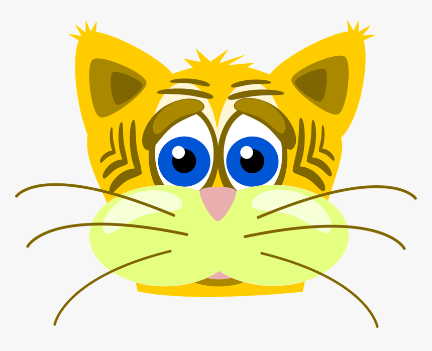 Sad Cat Face Clipart, HD Png Download, Free Download