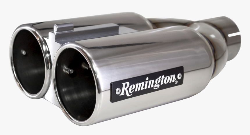 Remington Stainless Double Barrel Exhaust Tip - 4 Inch 5 Inch Dual Exhaust Tips, HD Png Download, Free Download