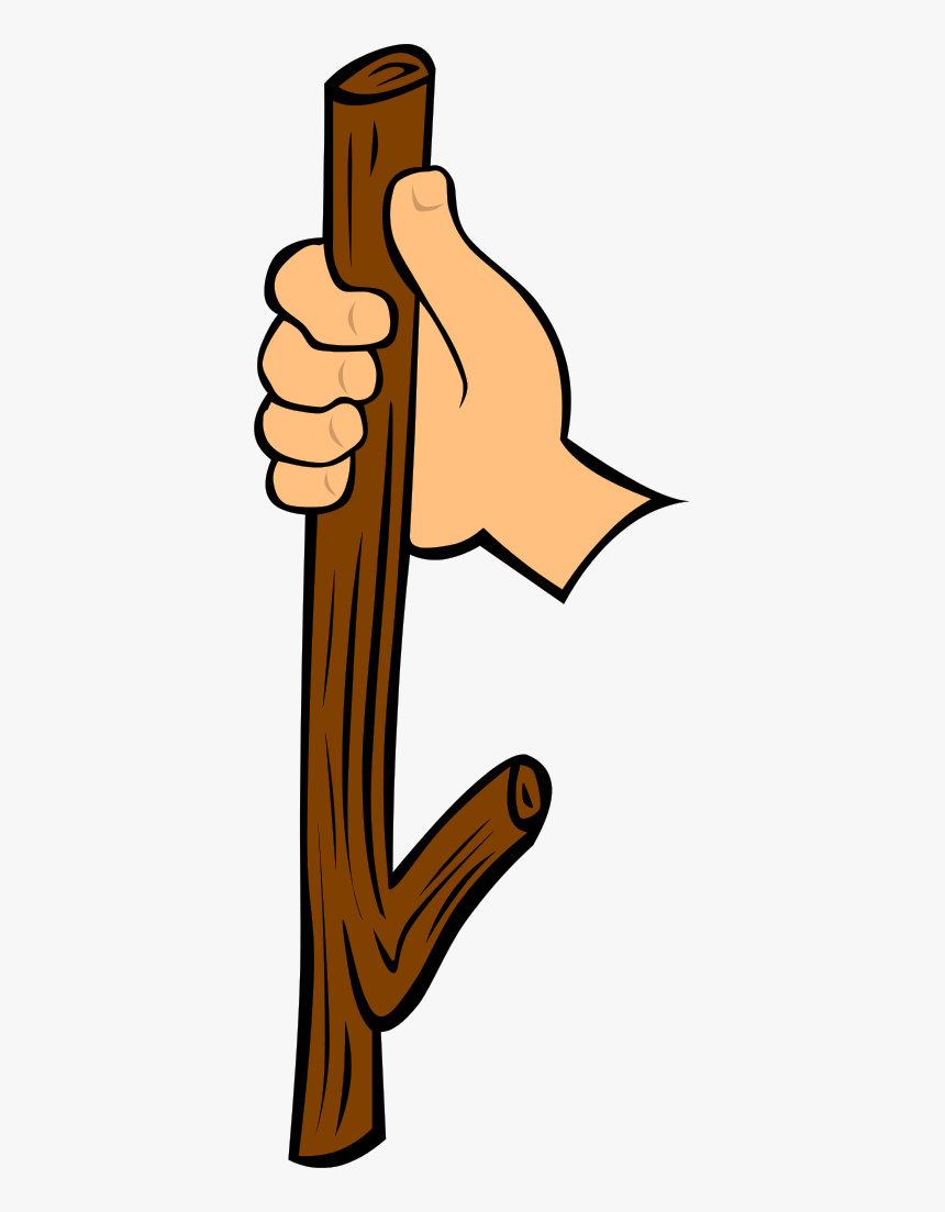 Stick In Hand Clipart, HD Png Download, Free Download