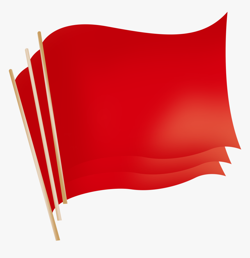 Red Flag Fluttering Png Download - Cartoon Transparent Background Red Flag, Png Download, Free Download