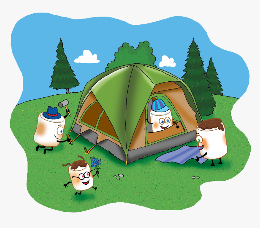 Clipart Clipart Png Cartoon Camping Tents, Transparent Png, Free Download