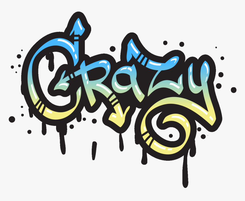 Sticker Graffiti Crazy Ambiance Sticker Col Sand A029 - Graffiti Crazy, HD Png Download, Free Download