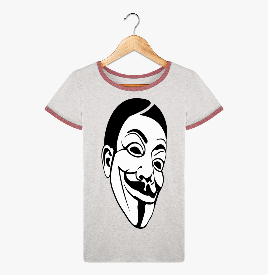 T-shirt Femme Stella Returns Guy Fawkes Mask Pour Femme - T Shirt De Noel Femme, HD Png Download, Free Download