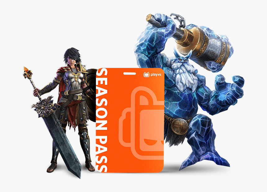 Playvs Season Pass With Characters From Smite - Graphic Design, HD Png Download, Free Download