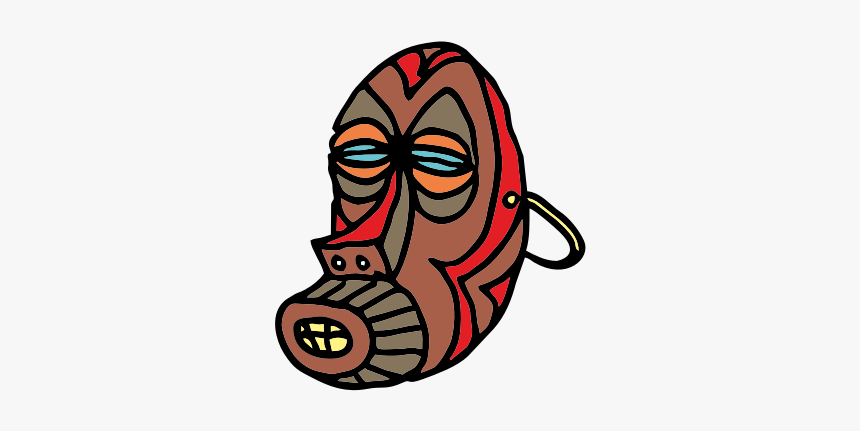 African Mask - African Mask Clip Art, HD Png Download, Free Download