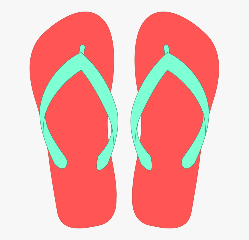 Sandal,area,flip Flops - Flip Flop Clipart, HD Png Download, Free Download
