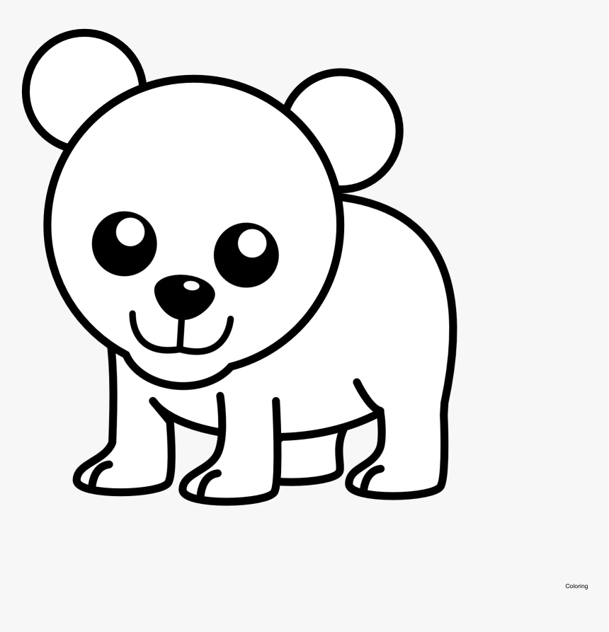 Png Cute Drawing At Getdrawings Com Free For - Easy Drawing Of A Polar Bear, Transparent Png, Free Download