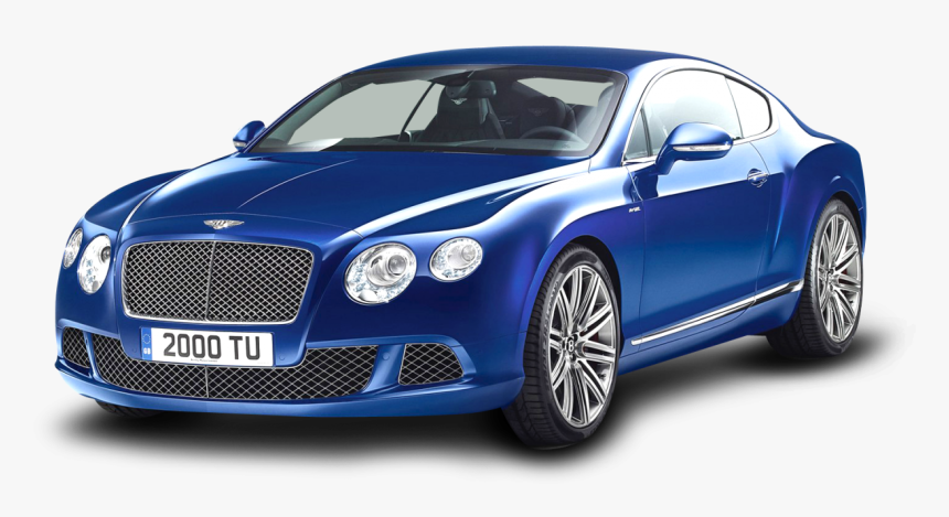 Blue Bentley Continental Gt Speed Car Png Image - Bentley Continental Gt Png, Transparent Png, Free Download