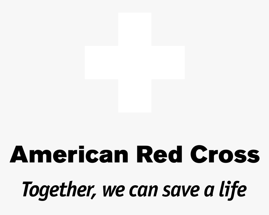 American Red Cross Logo Black And White - American Red Cross, HD Png Download, Free Download