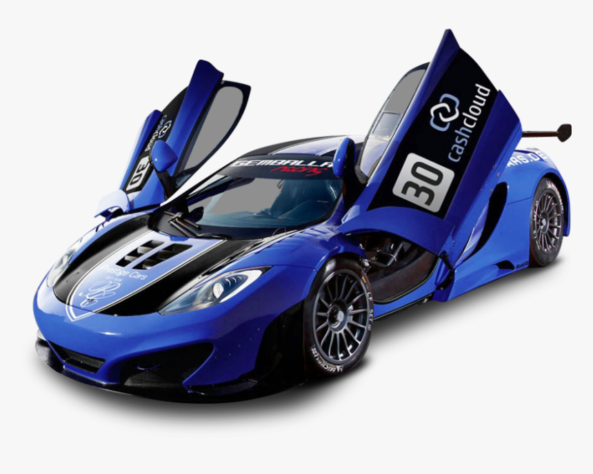 Mclaren Mp4 12c Gt3 Racing Car Png Image - Racing Car White Background, Transparent Png, Free Download