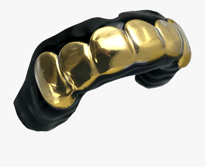 Gold Grillz Mouthguard - Gold Grill Football Mouthpiece, HD Png Download, Free Download