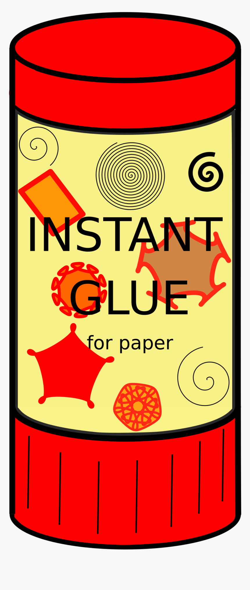 Clipart Scissors Gluestick - Glue Stick Clip Art Png, Transparent Png, Free Download