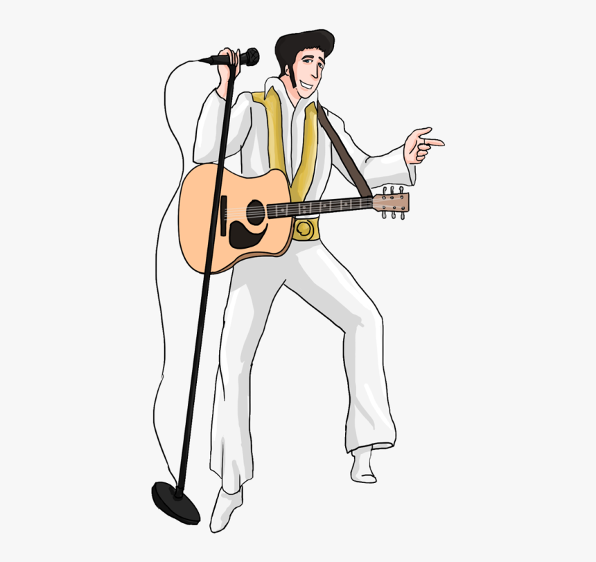 Presley Ourclipart Pin - Transparent Background Png Elvis Presley Playing Guitar, Png Download, Free Download