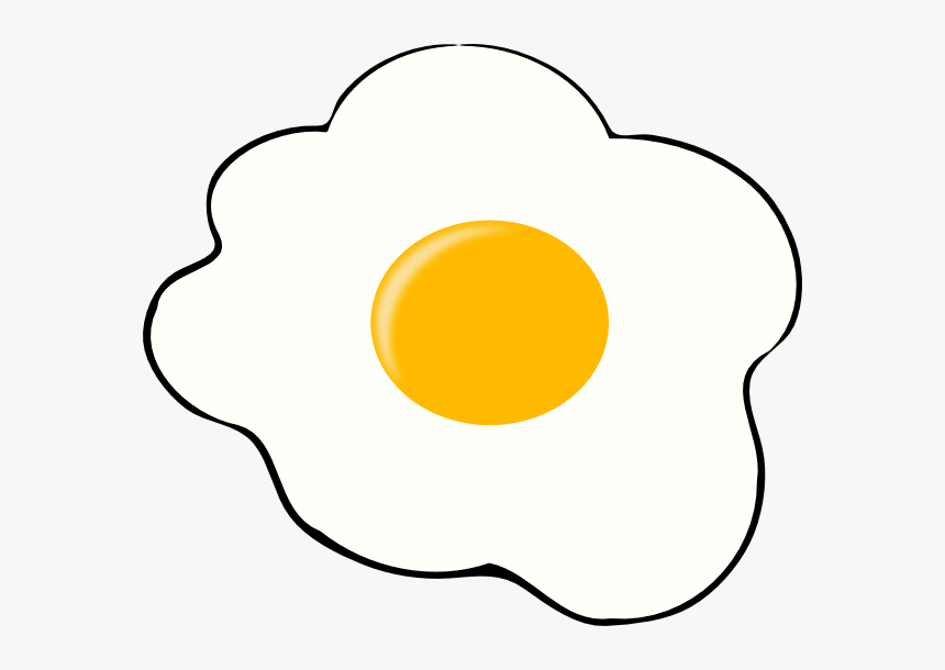 Eggs Clipart Plate - Fried Egg Clipart, HD Png Download, Free Download