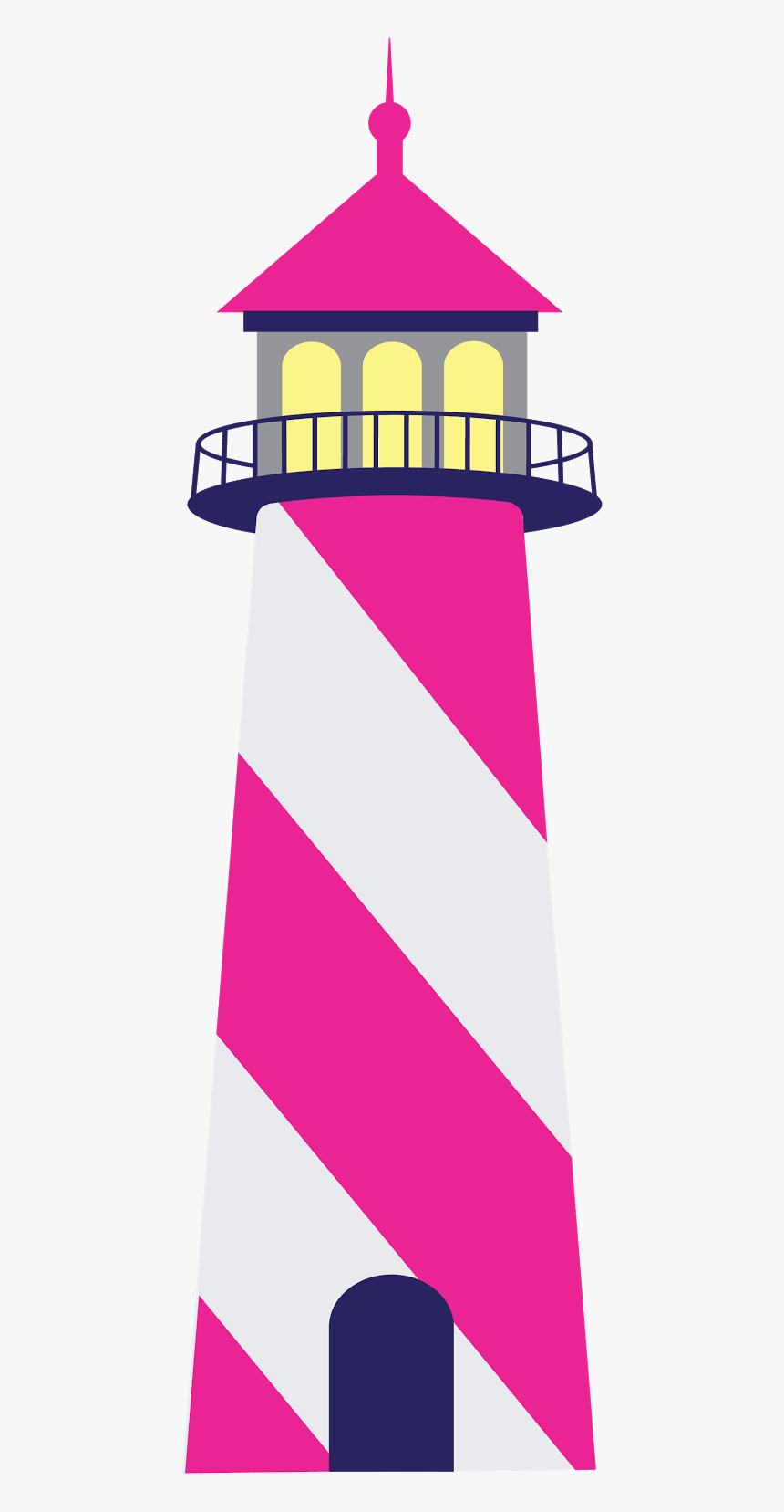 Lighthouse Clipart Themed - Nautical Clipart Png, Transparent Png, Free Download