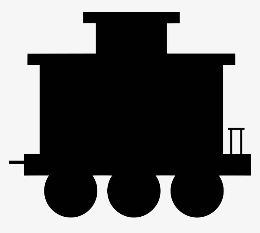 Train Car Clip Kids Transparent Png , Png Download - Caboose Clipart Silhouette, Png Download, Free Download
