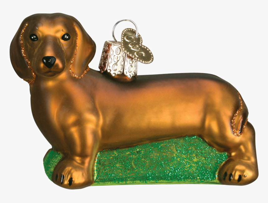 Dachshund Glass Christmas Decoration, HD Png Download, Free Download