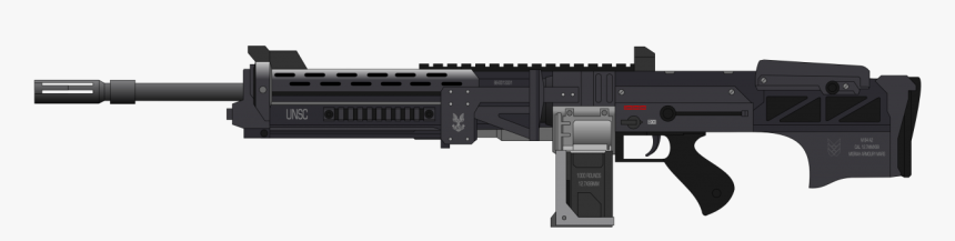 Assault Rifle Clipart Png Image - Unsc Light Machine Gun, Transparent Png, Free Download