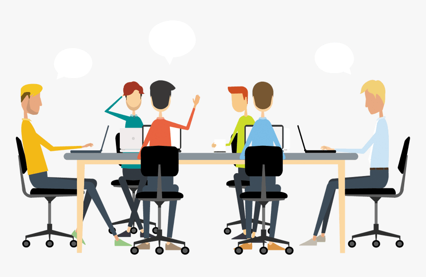 Transparent Discuss Clipart - Cartoon Office People Png, Png Download, Free Download