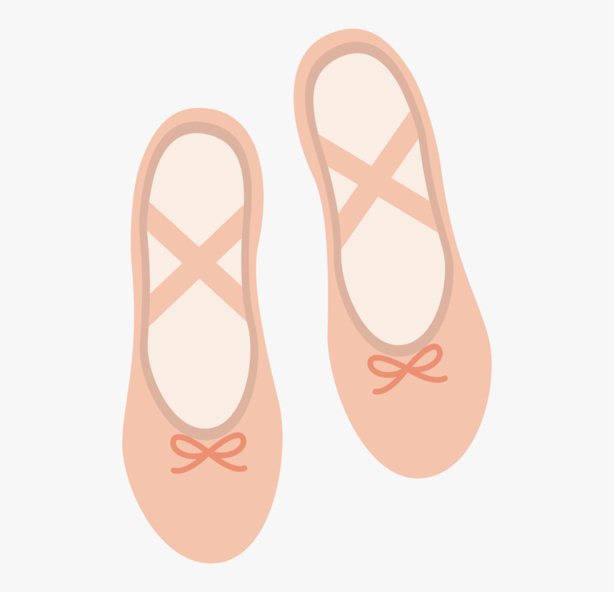 Footwear,peach,shoe - Flat Shoes Clipart Png, Transparent Png, Free Download