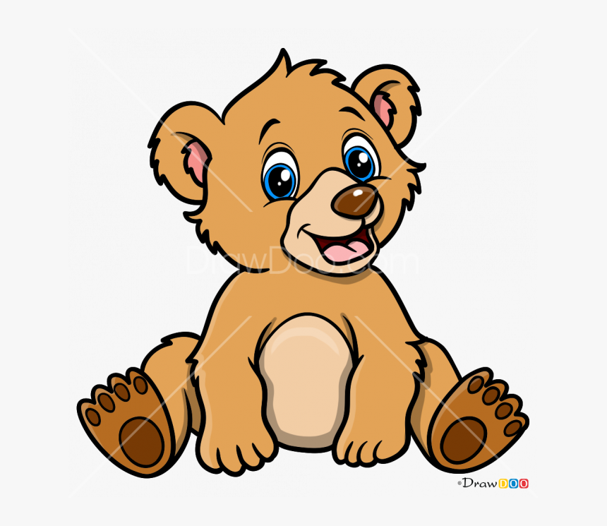 Draw A Baby Bear Clipart , Png Download - Drawing Of A Baby Bear, Transparent Png, Free Download