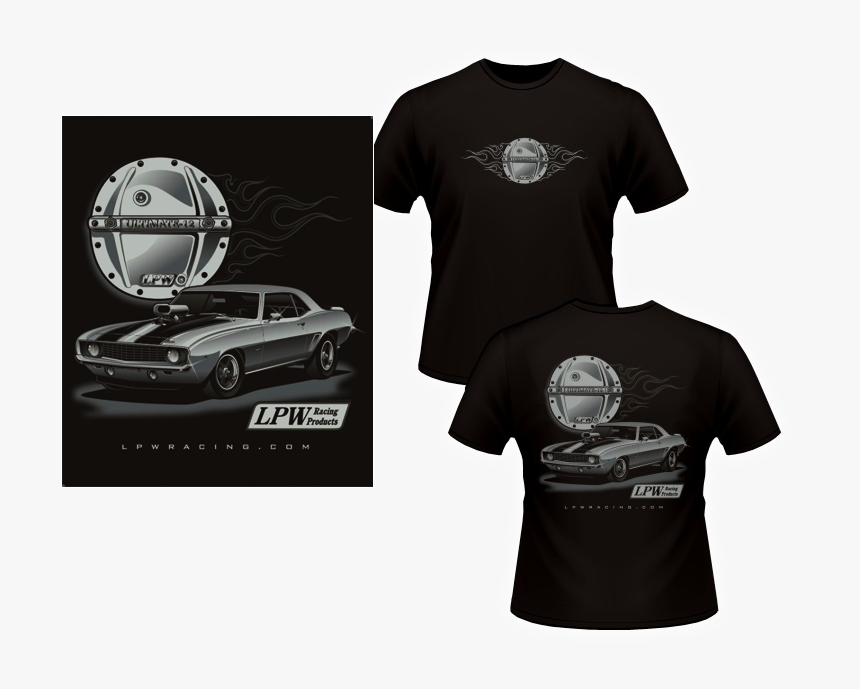 Camaro T-shirt Image - T Shirt Racing Mustang, HD Png Download, Free Download