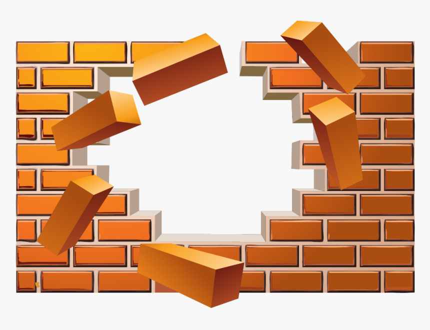 #brick #wall #euclidean #vector - Broken Brick Wall Png, Transparent Png, Free Download