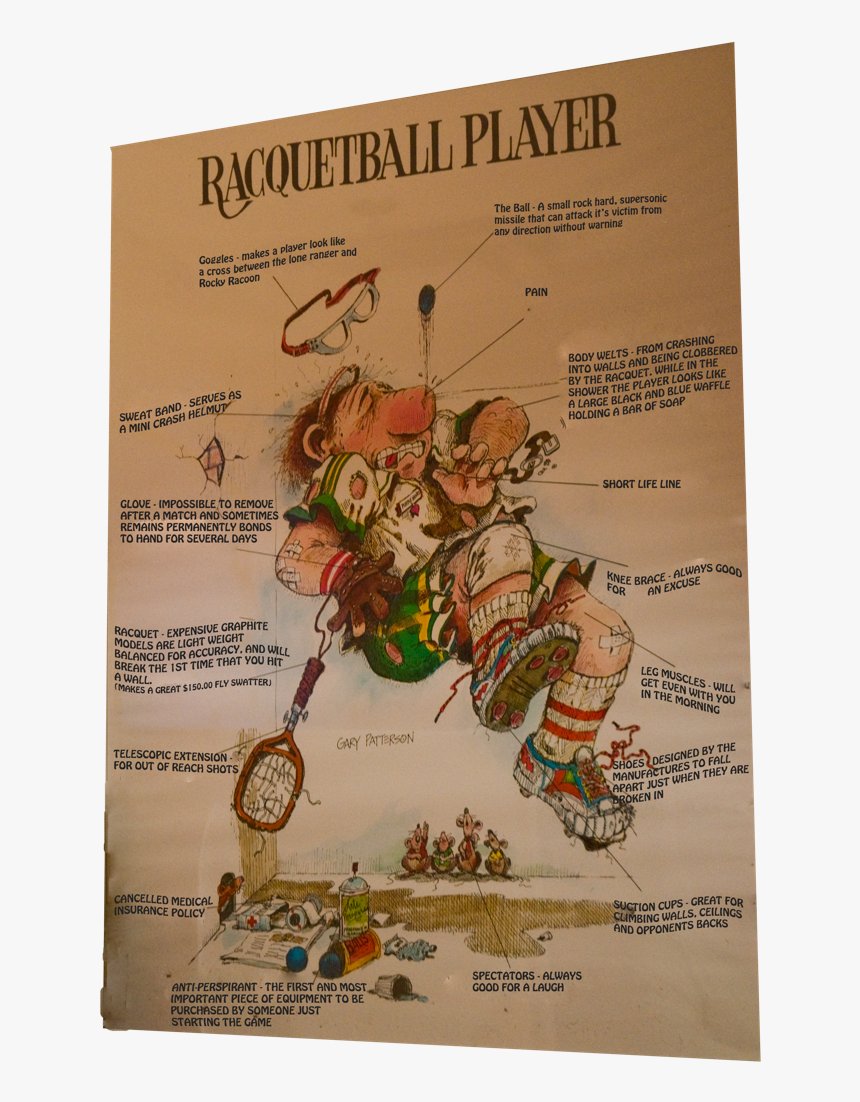 Racquetball Player Poster, HD Png Download, Free Download