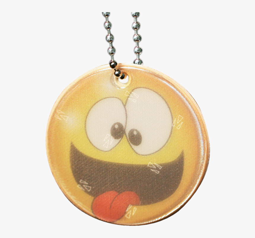 Crazy Face Pendant Reflector - Locket, HD Png Download, Free Download