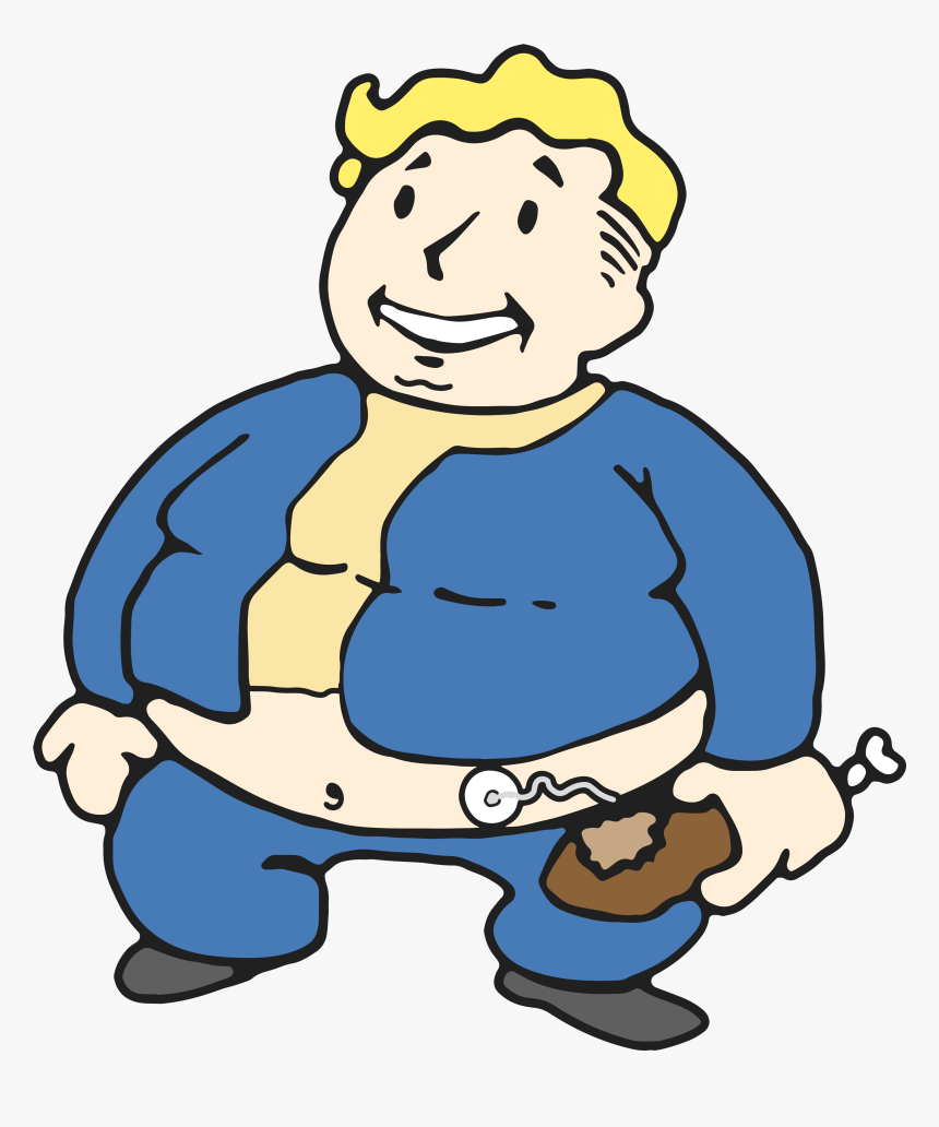 Fallout Vault Boy Fat, HD Png Download, Free Download