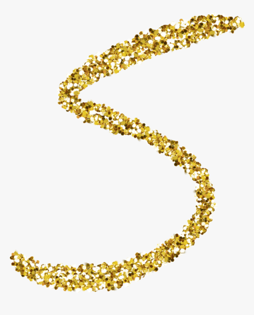 Transparent Gold Glitter Letters Png - Letter S In Glitter, Png Download, Free Download