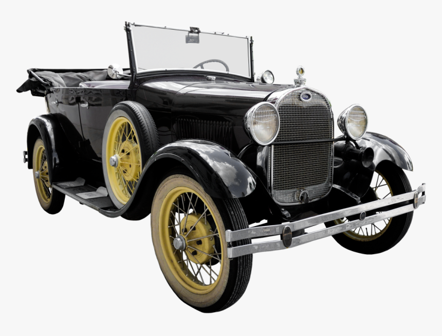 Black Oldtimer Png Image - Ford Model T Png, Transparent Png, Free Download