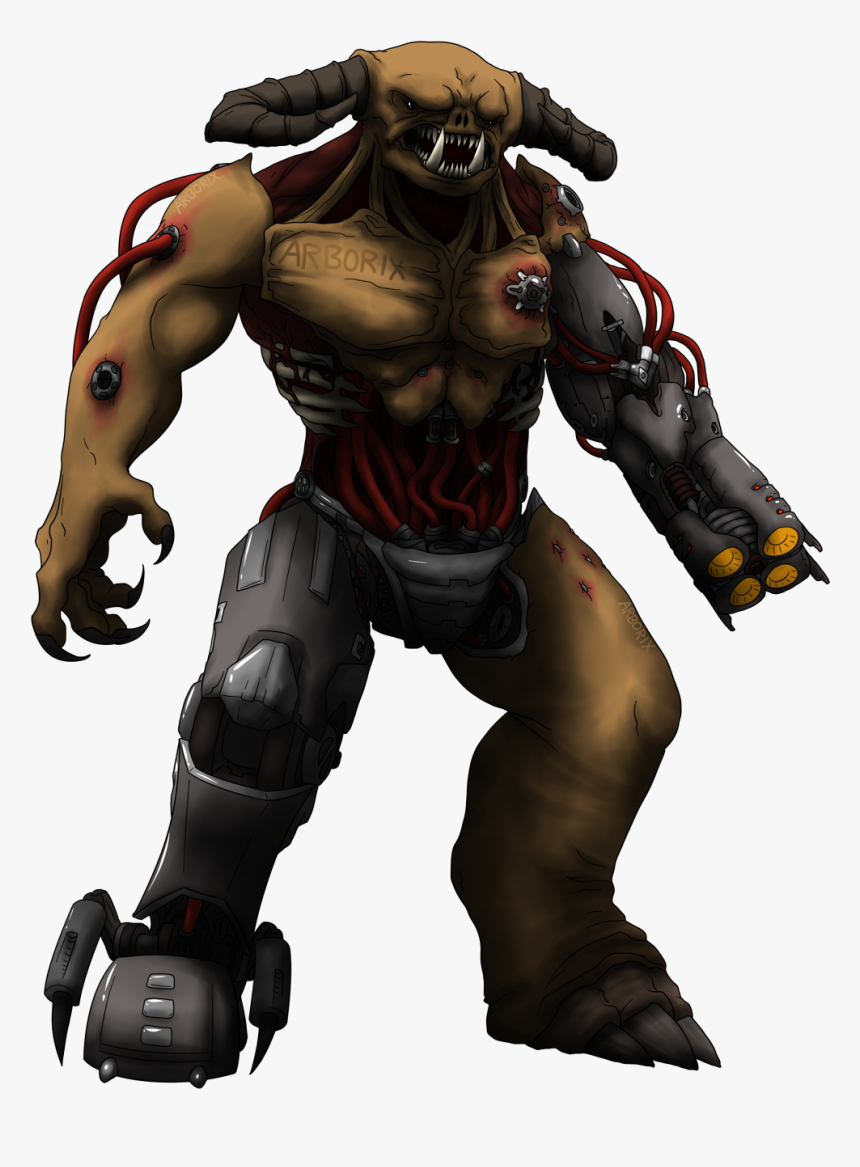 “the King Is Back Classic Cyberdemon In Doom Eternal
” - Doom Eternal Cyberdemon, HD Png Download, Free Download