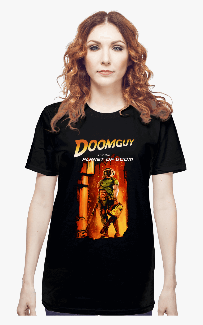 Doomguy & The Planet Of Doom - Visit Hawkins Indiana Shirt, HD Png Download, Free Download